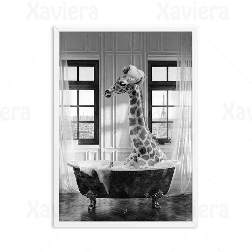 Tableau WC Humour Girafe D corations Toilettes tableau-wc-humour-girafe-d-corations-toilettes